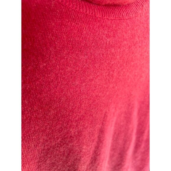 VINTAGE Lands End Women's Pink ‎ Cashmere Turtleneck Sweater M 10-12 P - Picture 2 of 11